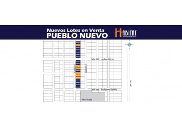 Lotes en  venta en Pueblo Nuevo!!